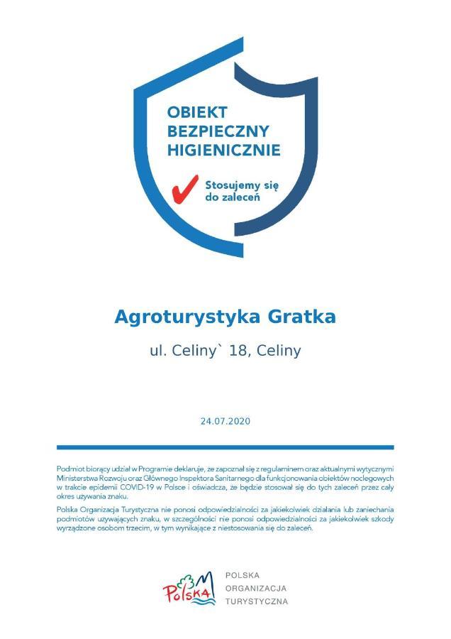Gospodarstwo Agroturystyczno-Edukacyjne Gratka Celiny  Buitenkant foto